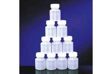 Image of Qorpak Round Bottles, High-Density Polyethylene, Wide Mouth 7356G