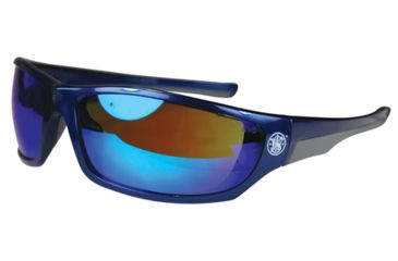 Image of Radians S&amp;W SW101 Performance Eyewear Blue Mirror Lens Blue Metallic Frame