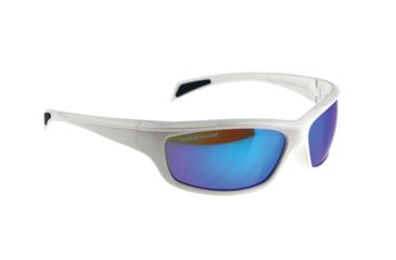 Image of Radians S&amp;W SW103 Performance Eyewear Blue Mirror Lens Gloss White Frame