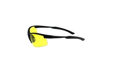 Image of Radians SW104 Black Half Frame/Amber Lens, Black, One Size SW104-40C