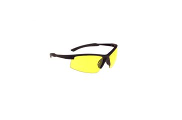 Image of Radians SW104 Black Half Frame/Amber Lens, Black, One Size SW104-40C