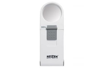Image of Reizen Maxi-Brite LED Handheld Magnifier Loupe - 10X, White R6973
