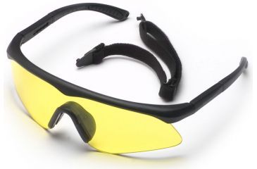 Image of Revision Eyewear Sawfly Eyeshield Basic Kit, Frame Color: Black, Lens Color: Yellow