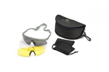 Image of Revision Sawfly Goggles Military Kit, Regular, Foliage Green w/Clear & Smoke Lenses 4-0076-9815