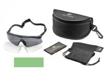Image of Revision Sawfly Goggles Military Kit, Large, Foliage Green w/ Clear & Smoke Lenses 4-0076-9707