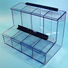 Image of S-Curve Technologies Dispenser 2-compartment Petg FCD-02 PETG, Unit EA