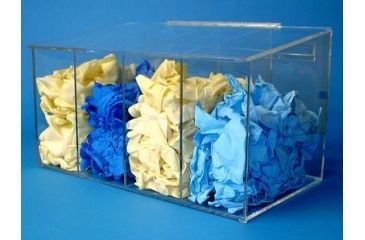 Image of S-Curve Technologies Glove Dispenser 4-COMP Acrylic GD-405