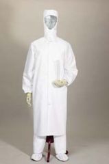 Image of Superior Uniform Frock ZIPPER/SNAP Wh Poly M 3454-M