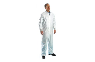 Image of Superior Uniform HD-ESD System Coveralls, White, Large 1956-L