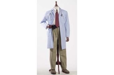 Image of Superior Uniform Unisex Polyester/Combed Cotton Poplin Lab Coats, WORKLON 3491-3XL Labcoat Unisex Misty POPLIN3XL