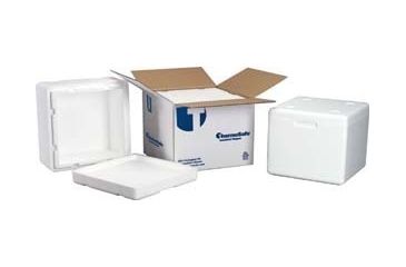 Image of Tegrant Thermosafe ThermoSafe Insulated Shippers, Expanded Polystyrene, ThermoSafe Brands 355 Assembled Foam Unit In Corrugated Carton