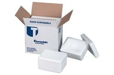 Image of Tegrant Thermosafe Thermosafe Thick And Thin Wall Insulated Shippers, Case of 8, Expanded Polystyrene, Thermosafe Brands Thick Wall, Foam Only, 438