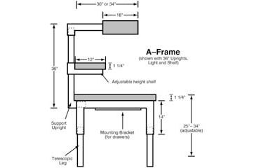 Image of Terra Universal Uprghts Ss F/LGHT/SHELF (36) 1525-68