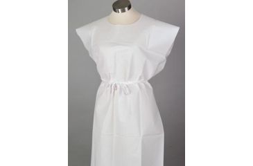 Image of Tidi Tissue Ply Tssue Gown Wht CS50 910420