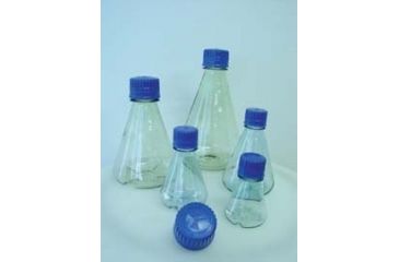 Image of Triforest Erlenmeyer Flasks, Polycarbonate, Sterile FPC0125S Flat Base