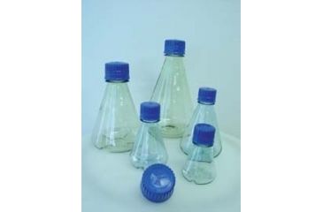 Image of Triforest Erlenmeyer Flasks, Polycarbonate, Sterile FPC0500S Flat Base