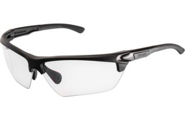 Image of TRYBE Tactical Universal Fit Safety Glasses, Adjustable Wire Core Temples and Nose Piece, Clear Lens, Black, UFSG-CL