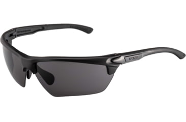 Image of TRYBE Tactical Universal Fit Safety Glasses, Adjustable Wire Core Temples and Nose Piece, Gray Lens, Black, UFSG-GR