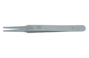 Image of Uni-Fit Tweezers, Flat, Round Point, Uni-Fit 2A-SA Tweezer 4.75IN Flat Rounded, Each