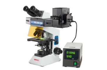 Image of UNICO Epi-Fluorecence Binocular Microscope w/Seidentopf Head, EPI-fluorescent Attachment w/BlueB3, GreenG3,UV3 filters, Incident 100W Illuminator&amp;Power Supply, G506