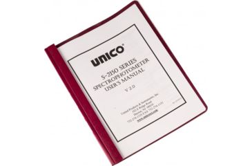 Image of UNICO User Manual for S-1205 Spectrophotometer, S-1205-511