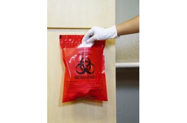 Image of Unimed-Midwest Bag Red STICK-ON 9X10 PK100 CTRB042910