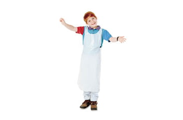 Image of United Stationers Apron Kids 36x16 30 Wht Pk30 BAU64623, Unit PK