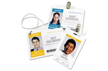 Image of United Stationers Badge Hld Lndscap 50 Clr Bx50 AVE2921, Unit BX