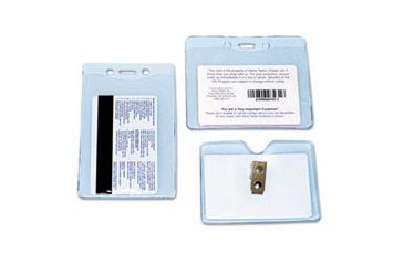 Image of United Stationers Badge Holder Horzntl 50 Bx50 AVT75411, Unit BX