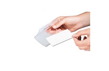 Image of United Stationers Badge Name Insert Wht Pk200 DBL145502, Unit PK