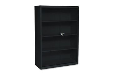 Image of United Stationers Bookcase Gl Dr 4shlf Bk TNN352GLBK, Unit EA