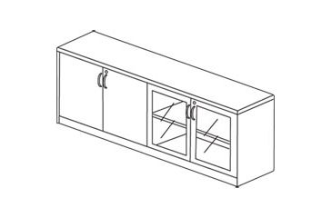Image of United Stationers Cabinet Lo 72x19x29.5 My MLNVLCCMAH, Unit EA