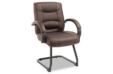 Image of United Stationers Chair Guest Leather Bk ALESR43LS10B, Unit EA