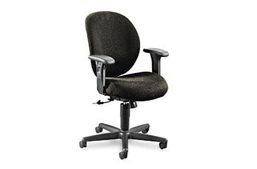 Image of United Stationers Chair Mid Back Swvl Ir HON7624BW19T, Unit EA