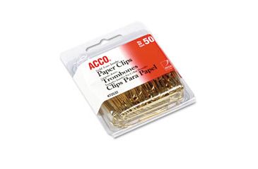 Image of United Stationers Clip Jumbo Gold Tone Bx50 ACC72532, Unit BX