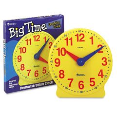 Image of United Stationers Clock Learning 12-hour LRNLER2094, Unit EA