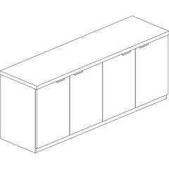 Image of United Stationers Credenzahinged Doordbr MLNMHDC2072ESP, Unit EA