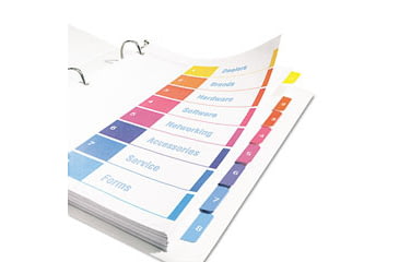 Image of United Stationers Index Bndr Ltr Ast St8 AVE11133, Unit ST
