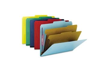 Image of United Stationers Folder Clas Tptab Ltr Ast Bx10 SMD14025, Unit BX