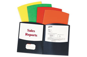 Image of United Stationers Folder Cntour 2pkt 25 Ast Bx25 ESS5062500, Unit BX
