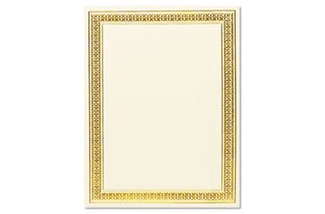 Image of United Stationers Form Certif 25sh/pk Rd/gd GEO39086, Unit PK