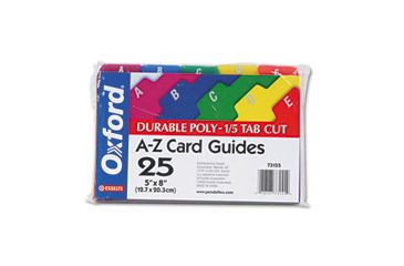 Image of United Stationers Guide Index A-z 3x5 Ast ESS73153, Unit ST