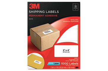 Image of United Stationers Label 1/2x13/4 Addr Wht MMM3200R, Unit PK
