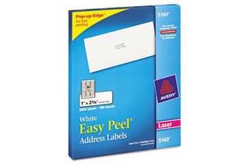 Image of United Stationers Label Addrs 1x2.625 30/sh AVE5960, Unit BX