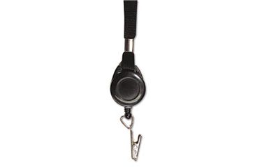 Image of United Stationers Lanyards W/ Badge Clip Bk Bx12 AVT75549, Unit BX
