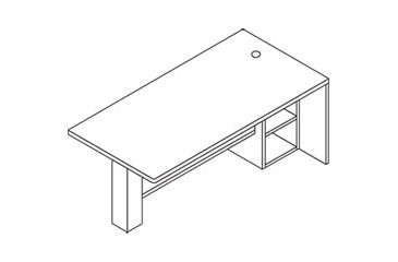 Image of United Stationers Peninsula Lt W/glass My HON11822LGNN, Unit EA