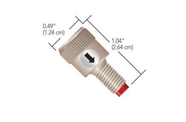 Image of Upchurch Valve Chk Outlt 1/4-28ZAL Orng CV-3301