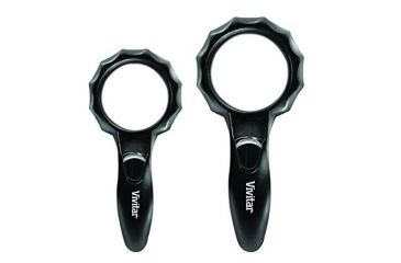 Image of Vivitar Lighted 6-LED Handheld Magnifiers 4x and 6x Magnification Set of 2 VIV-MAG-2