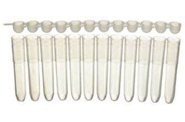 Image of VWR 1.2mL Sample Library Tubes and Closures 3917-800-000 Refill Tubes 12-Well Tube Strips
