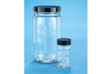Image of VWR AC Medium Round Bottles, Clear, Wide Mouth, Graduated VW5811670B Bottles Only